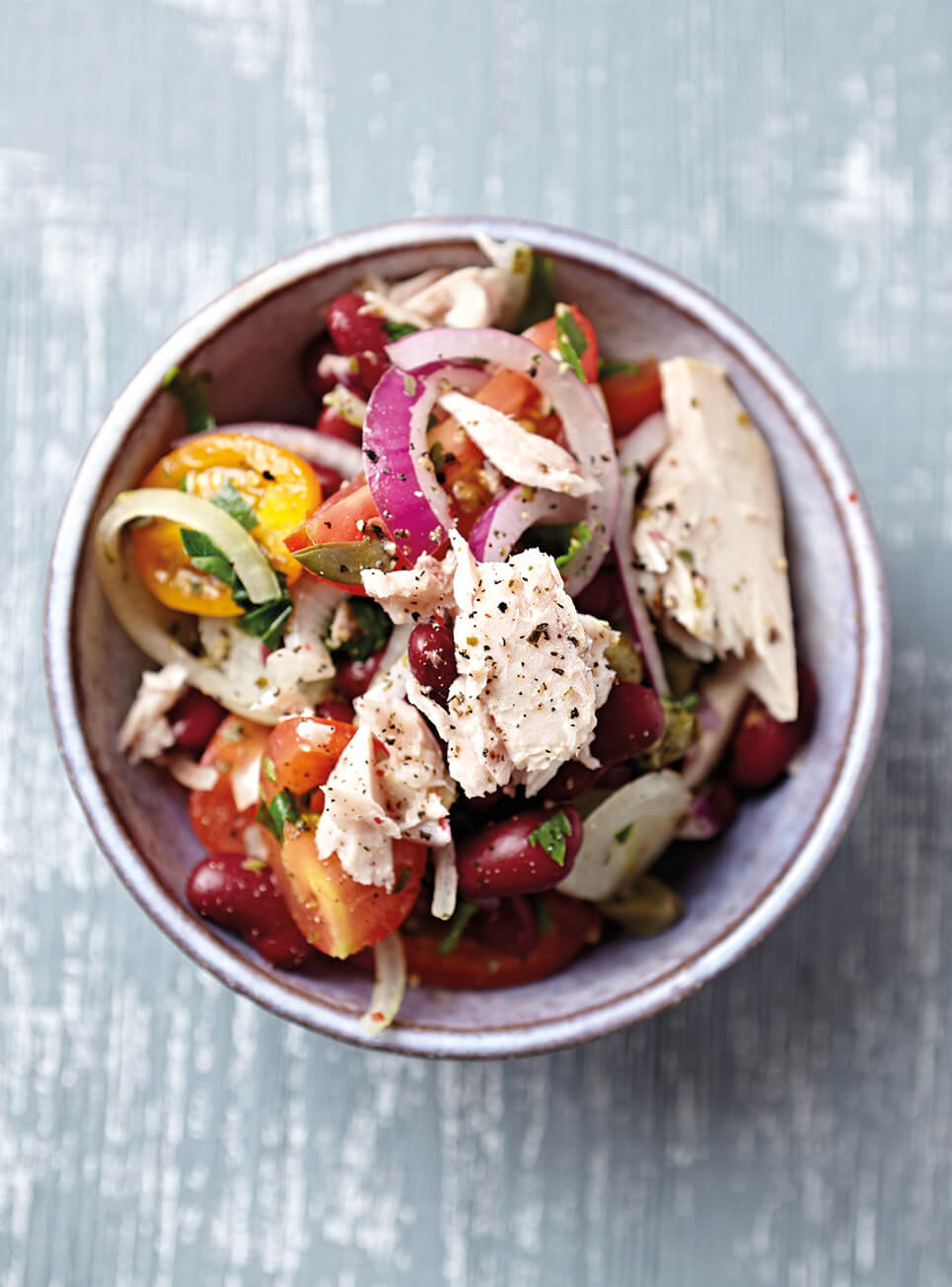 Bohnensalat mit Thunfisch und Tomaten – Essig & Öl Compagnie Bohnensalat mit Thunfisch und Tomaten – Essig & Öl Compagnie