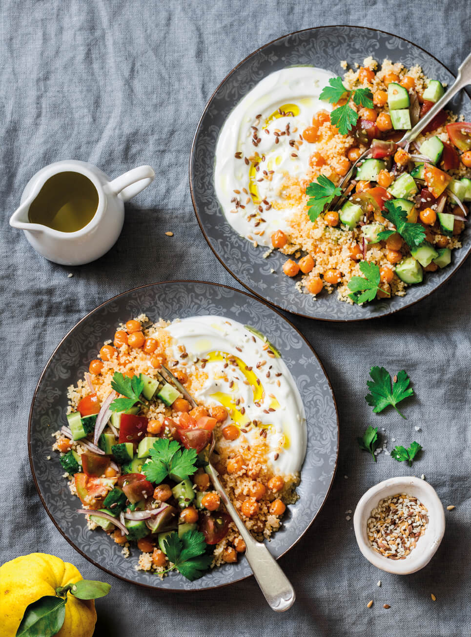 Leichter Couscous-Salat – Essig & Öl Compagnie Leichter Couscous-Salat – Essig & Öl Compagnie