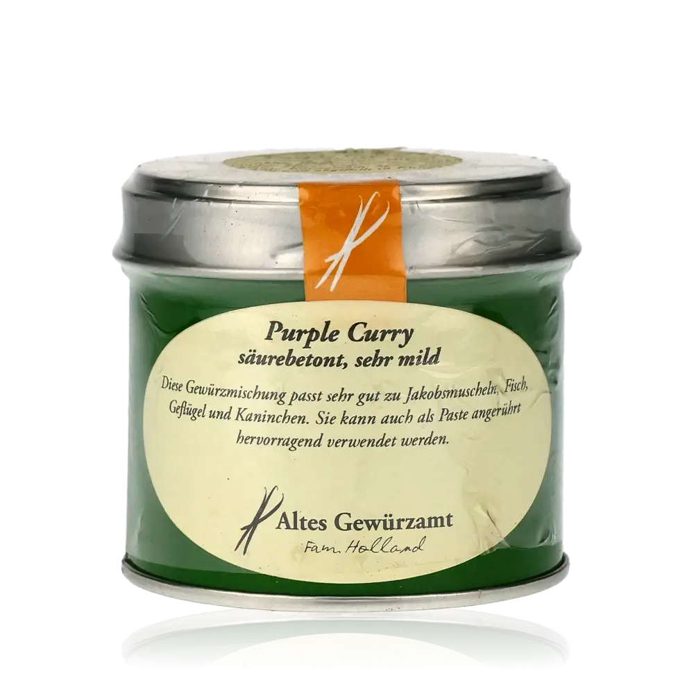 Purple Curry, Altes Gewürzamt, grüne Dose