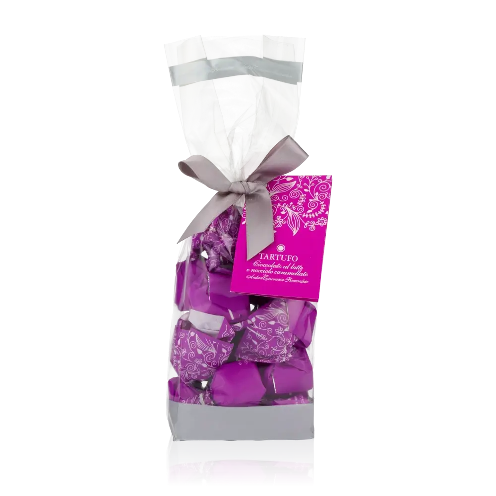 Feinkostbeutel mit Tartufi Milchschokolade und Haselnuss von Antica.