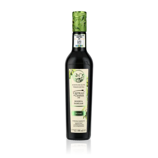 Olivenölflasche Castillo de Canena Picual Reserva Familiar.