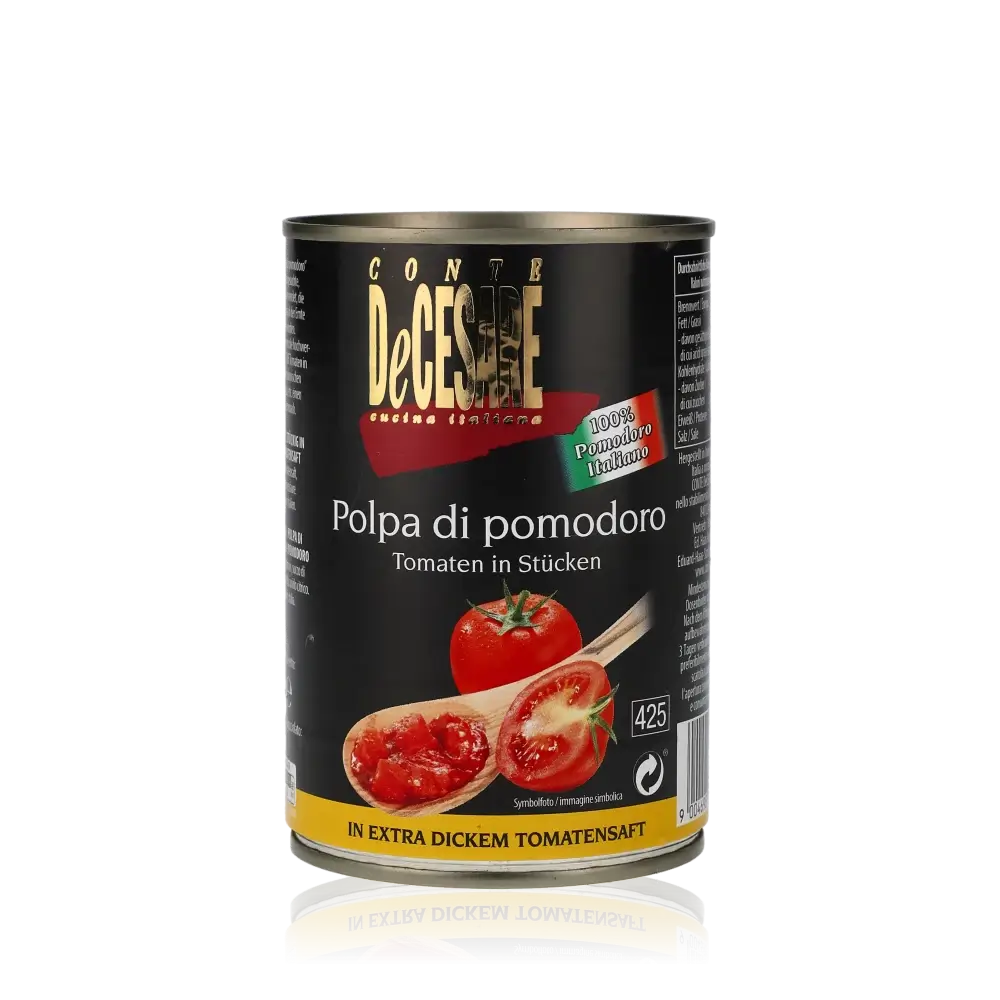 Gewürfelte Pizzatomaten von Conte DeCesare