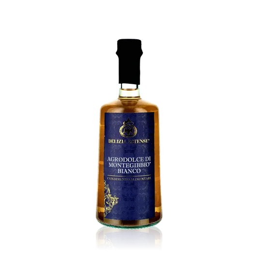 Delizia Estense Agrodolce di Montegibbio Bianco Balsamico Flasche.