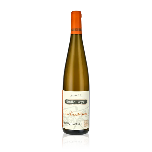Weinflasche Emile Beyer Gewurztraminer Alsace 750ml bio.