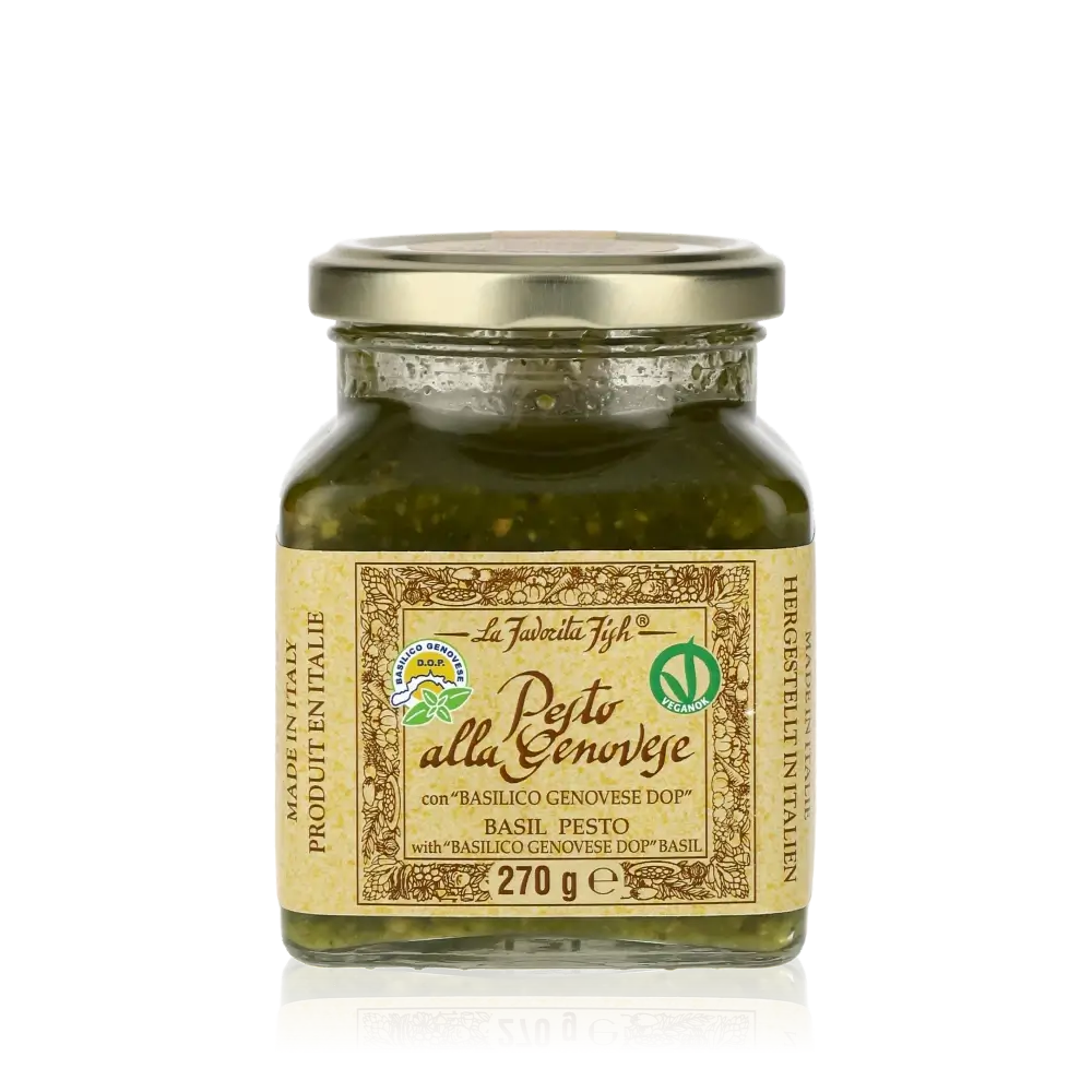 wie lange kann man pesto geöffnet aufbewahren Favorita Pesto Genovese XXL 270g – Essig & Öl Compagnie