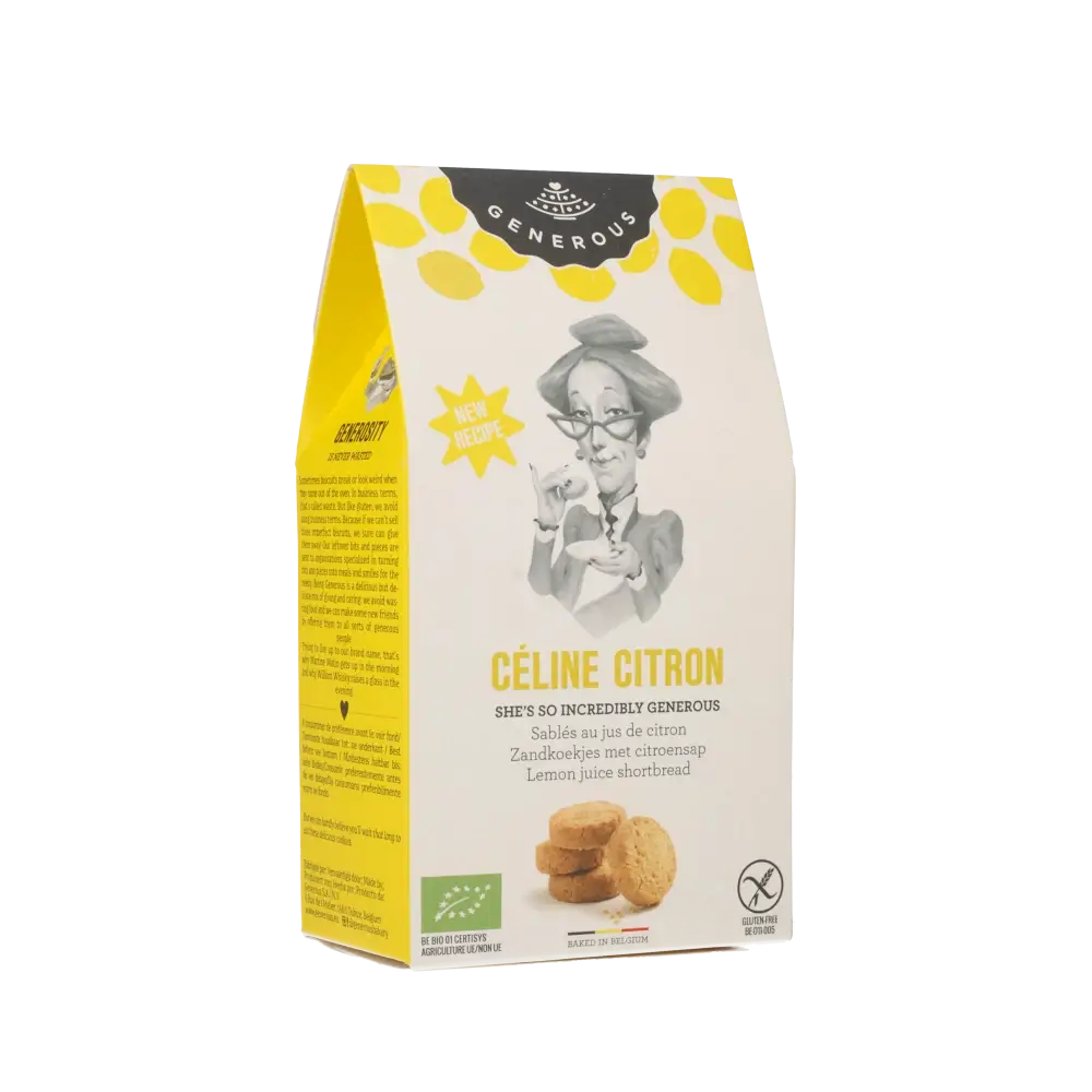 Kekse in gelber Verpackung.