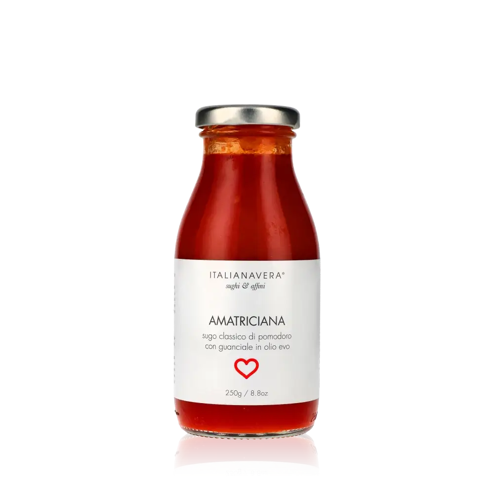 Feinkostglas mit Amatriciana-Sauce von Italianavera.