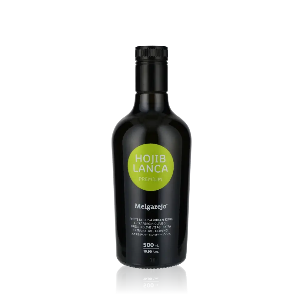 Melgarejo Hojiblanca Olivenöl Flasche, 500 ml.