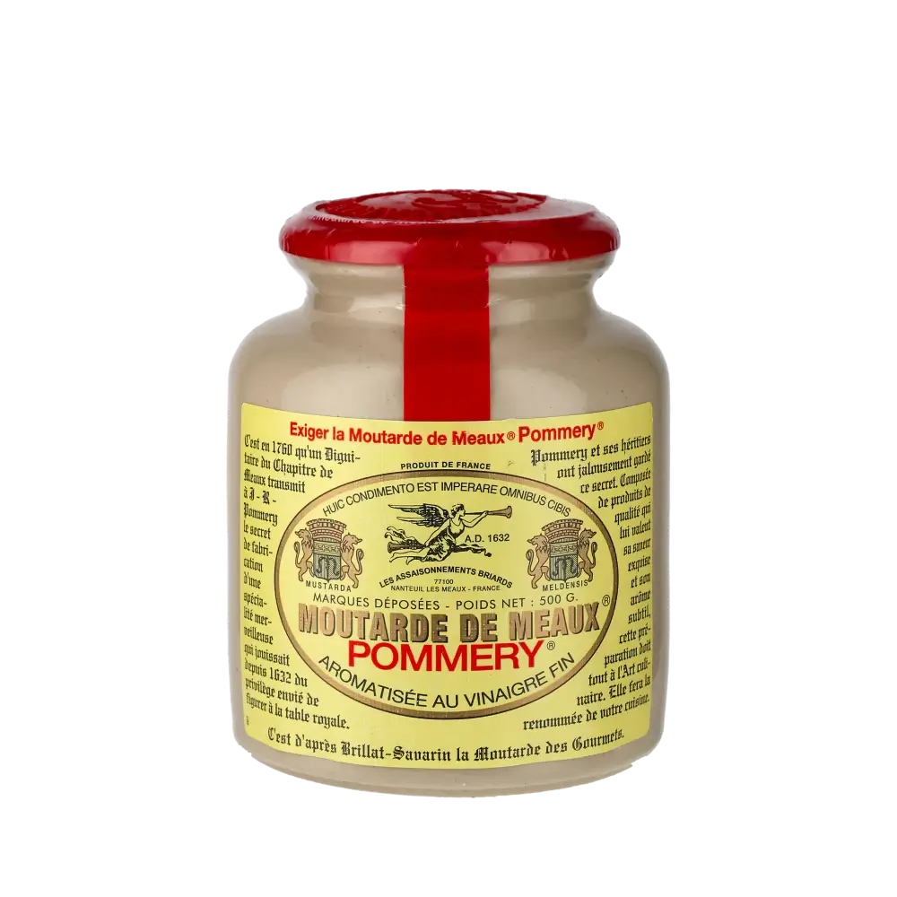 Moutarde de Meaux Pommery Senf im Steintopf.