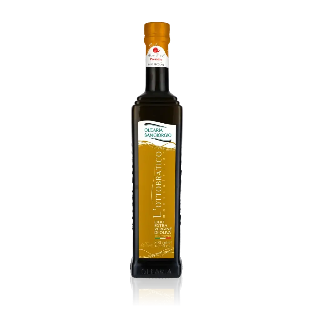 Olearia San Giorgio Ottobratico Olivenöl Flasche, 500 ml.