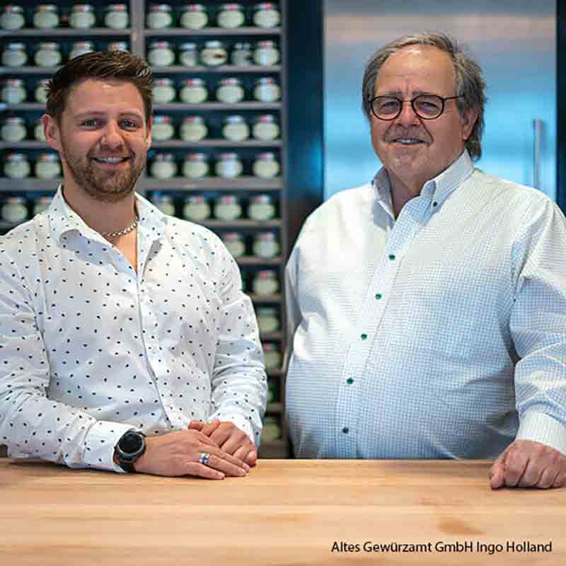 Ingo und Kilian Holland im Alten Gewürzamt