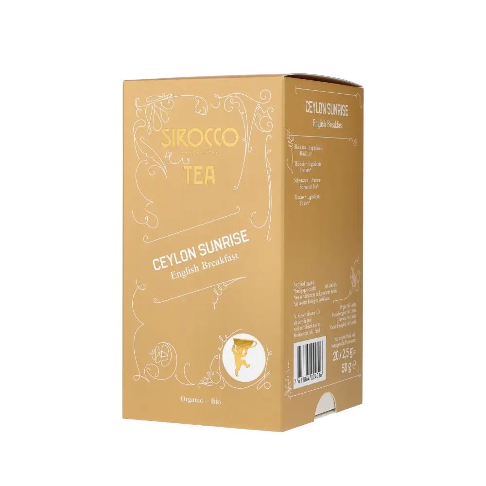 Teepackung "Ceylon Sunrise" von Sirocco.