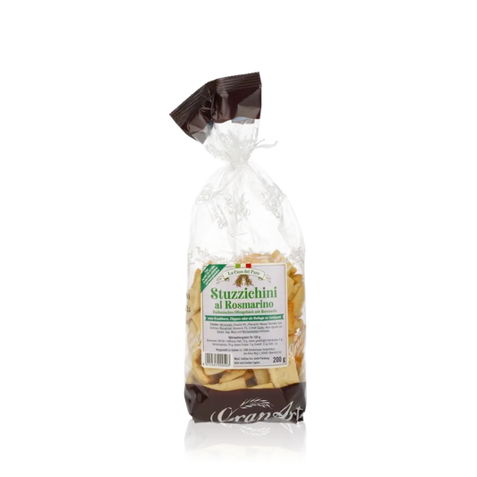 GranArt Stuzzichini al Rosmarino Gebäck in Verpackung.