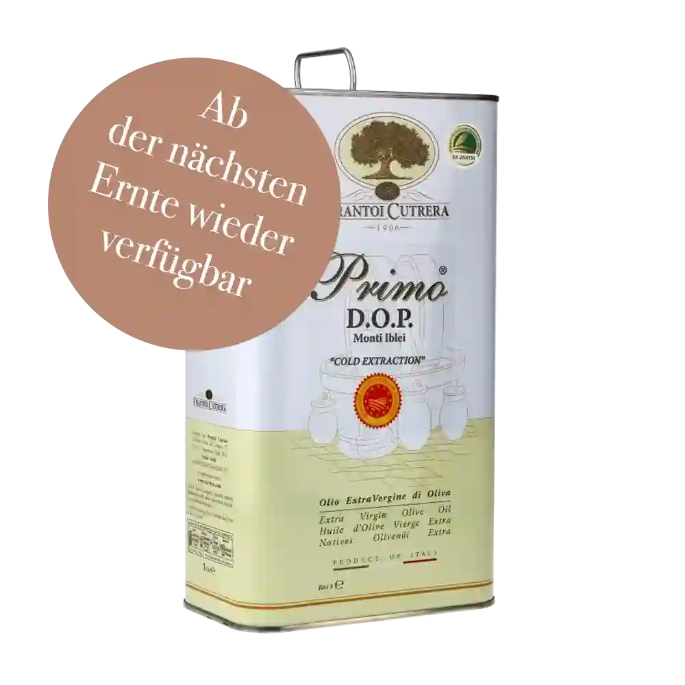 Primo, Monti Iblei, natives Olivenöl extra DOP von Frantoi Cutrera 3000ml