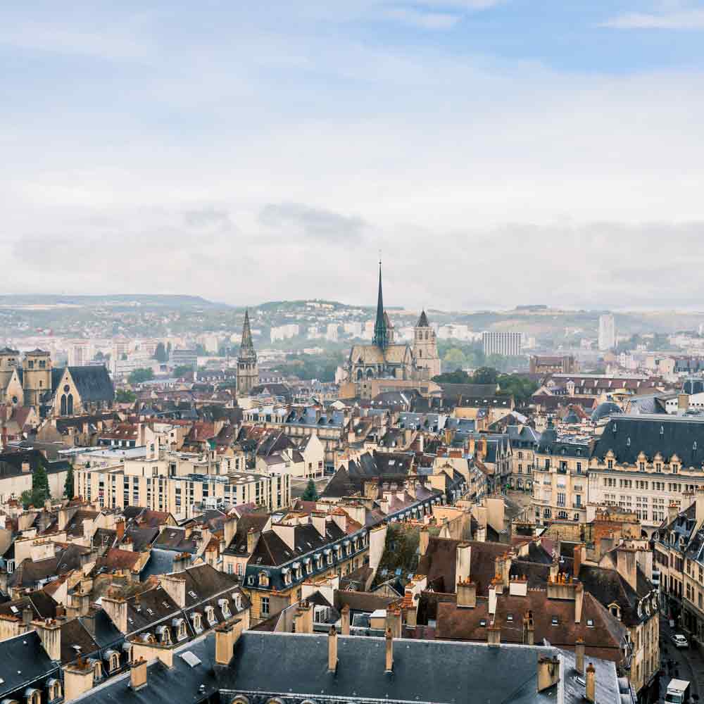 Stadtansicht von Dijon, Frankreich.