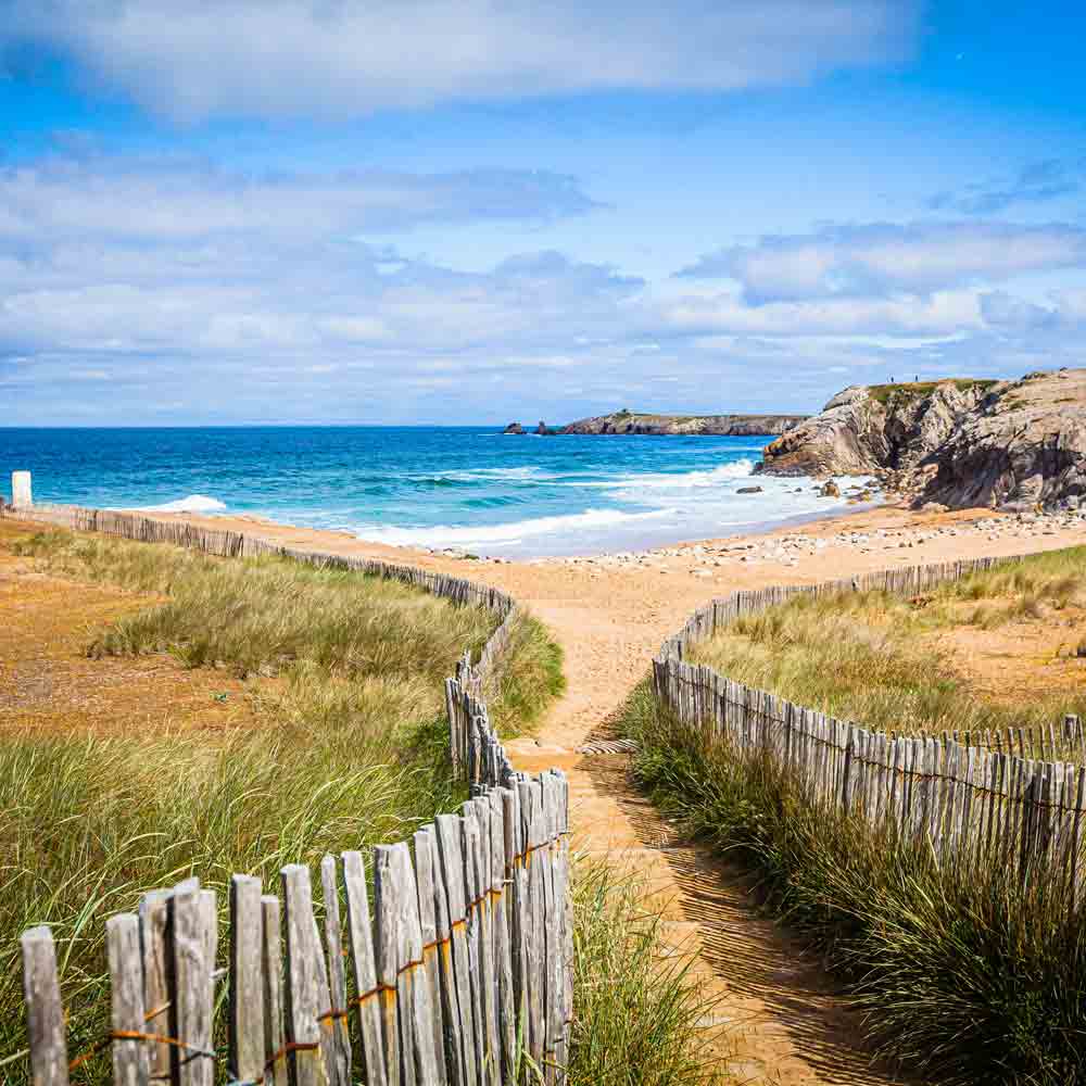 Strandweg mit Meerblick, Quiberon.