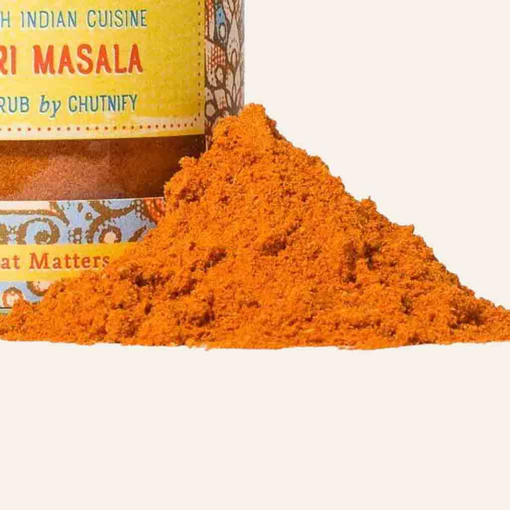Tandoori Masala Gewürz und Verpackung.