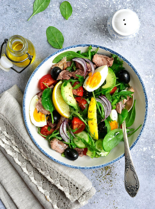 Balsamico-Sahne-Dressing mit Thunfisch