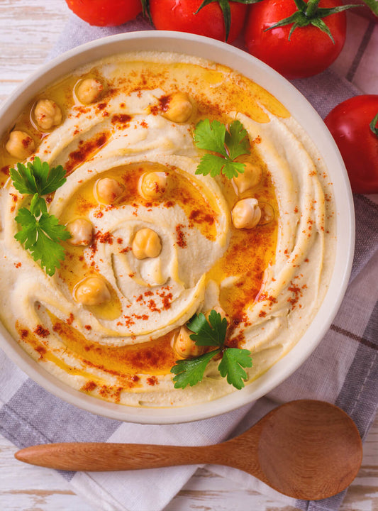 Hummus mit Mohnöl