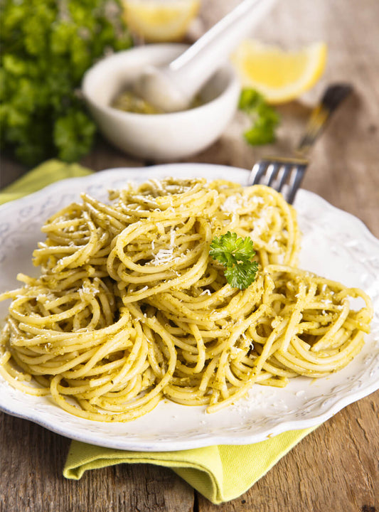 Pasta mit Zitronenpesto