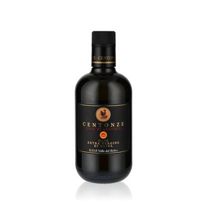 DOP Olivenöl von Centonze Valle de Belice Schwarze Flasche 500 ml Olivenöl aus Sizilien