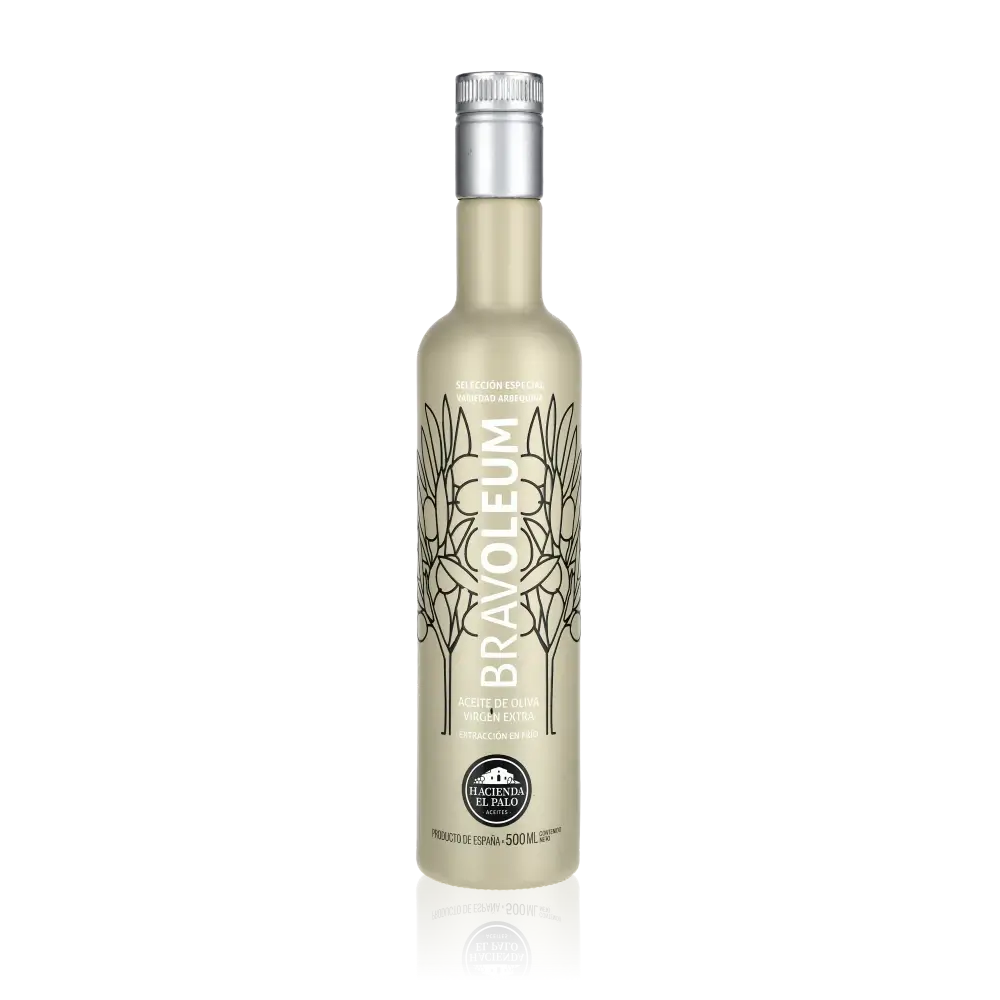 Flasche Bravoleum Olivenöl Hacienda el Palo 500 ml.