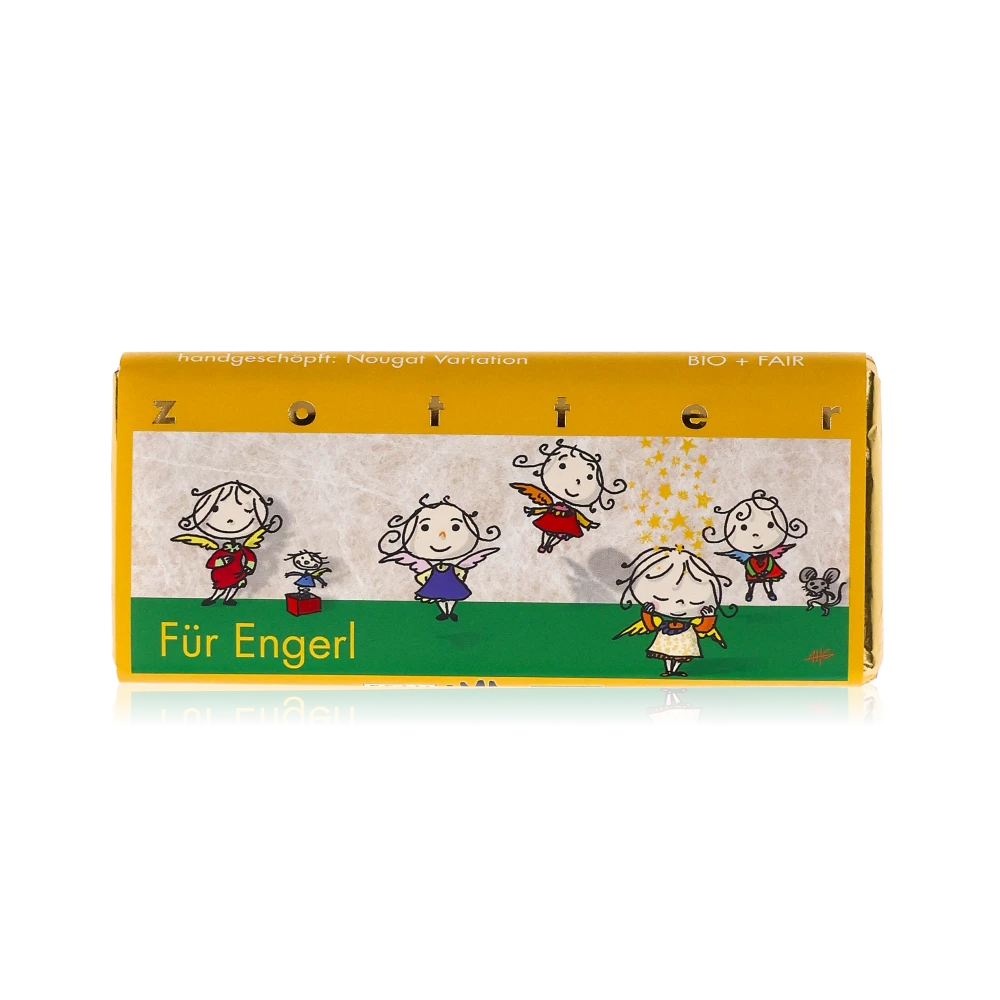 Für Engerl von Zotter - Handgeschöpfte Schokolade, BIO