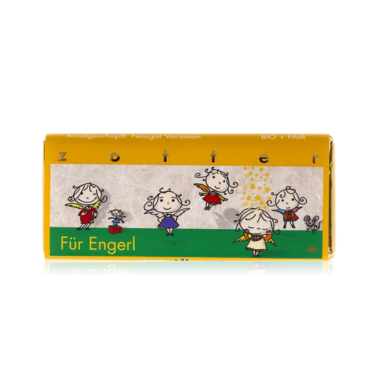 Für Engerl von Zotter - Handgeschöpfte Schokolade, BIO