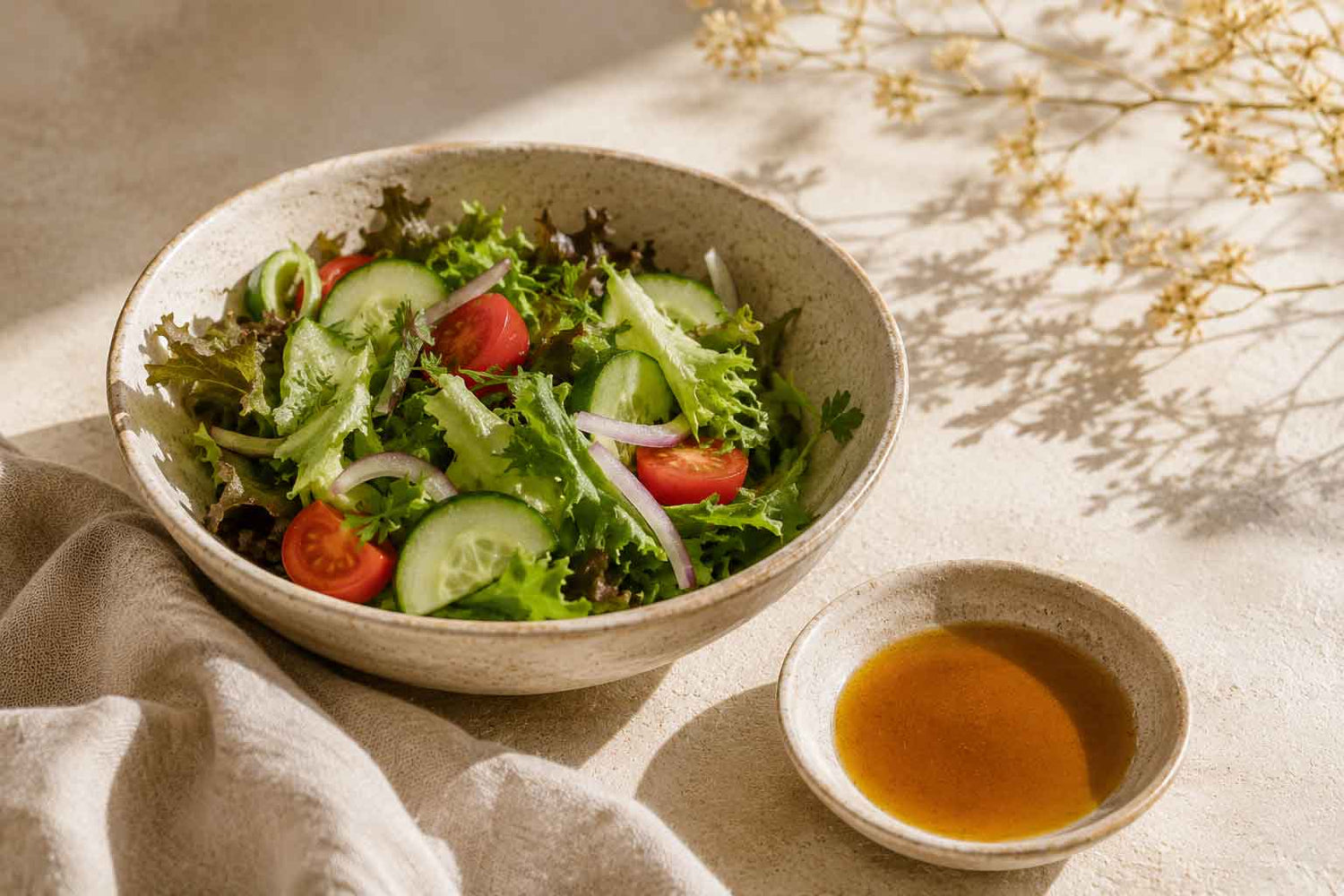 Das Öl passt auch gut als Dressing zu Salat