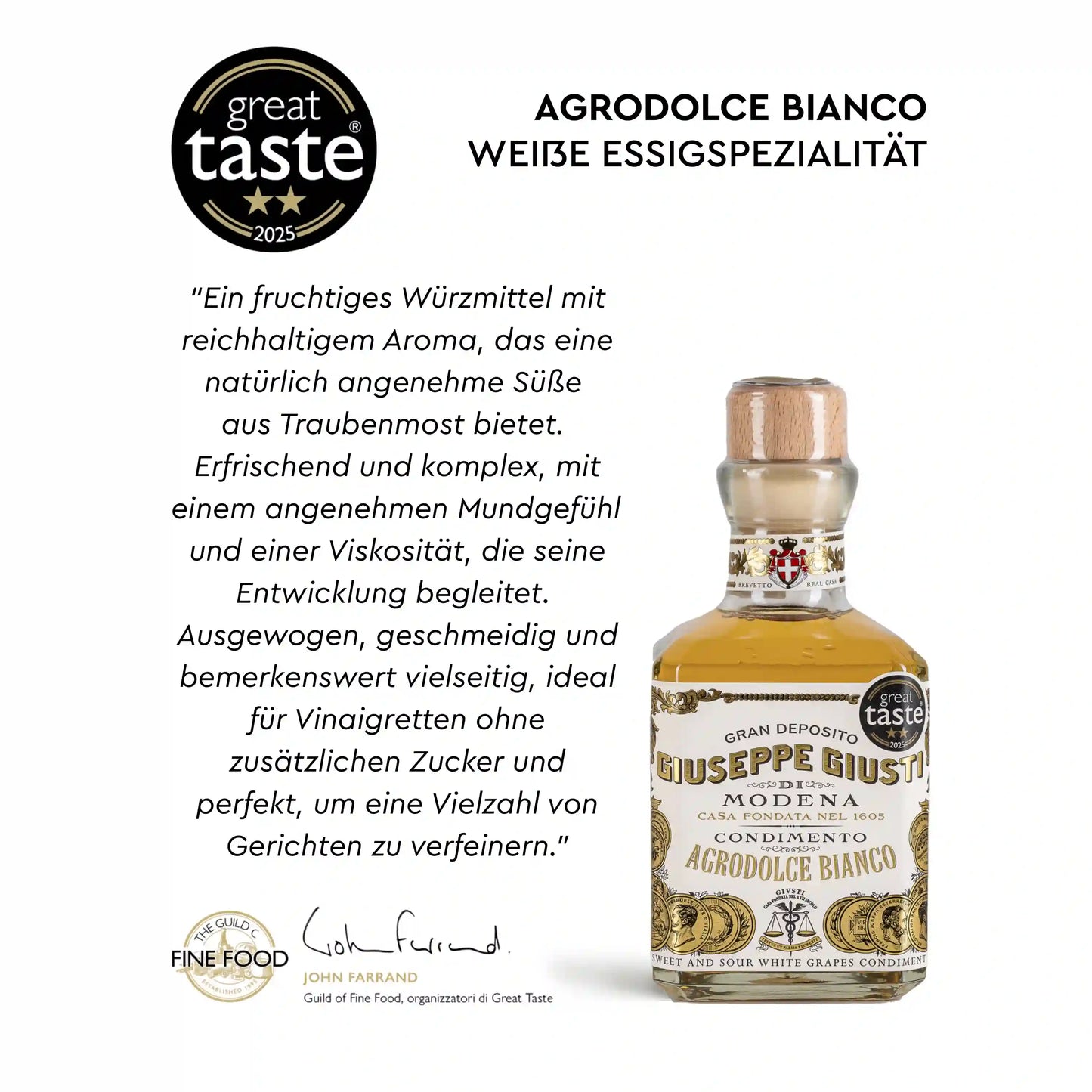 Giuseppe Giusti,  Agrodolce Bianco