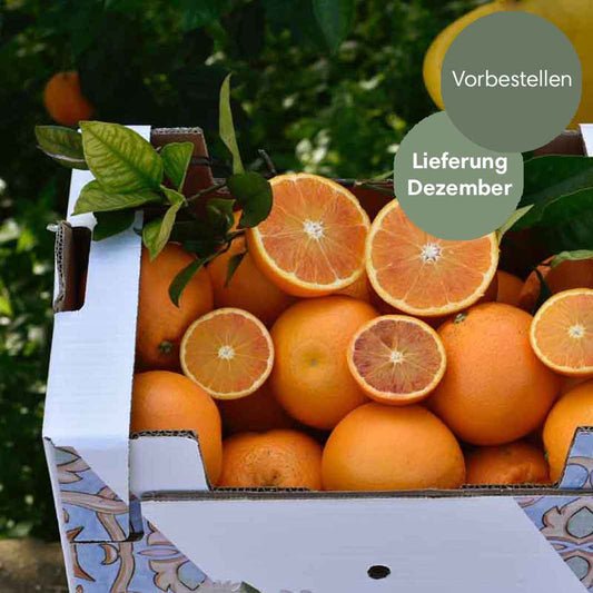 Tarocco Tafelorangen aus Sizilien IGP und BIO