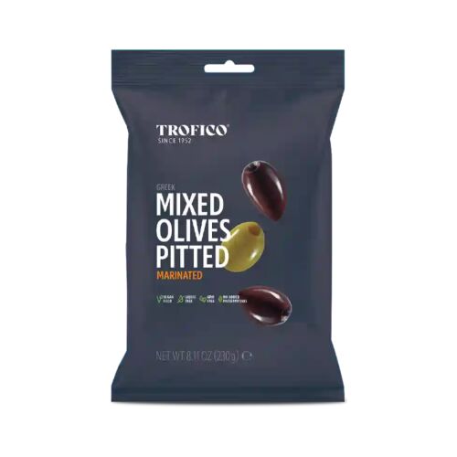 Gemischte Oliven entsteint mariniert 230g