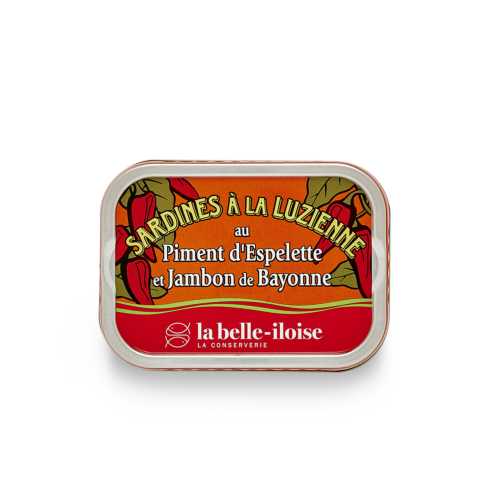Luzienne Sardinen mit Espelette Pfeffer und Bayonne Schinken von La belle-iloise