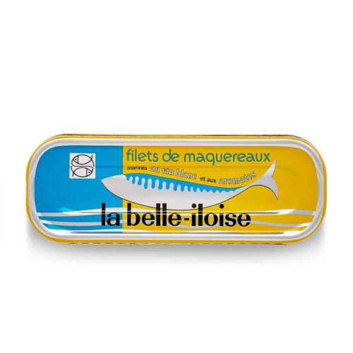 La belle-iloise Makrelen in Weisswein und Kräuter Marinade. Dose 176 g
