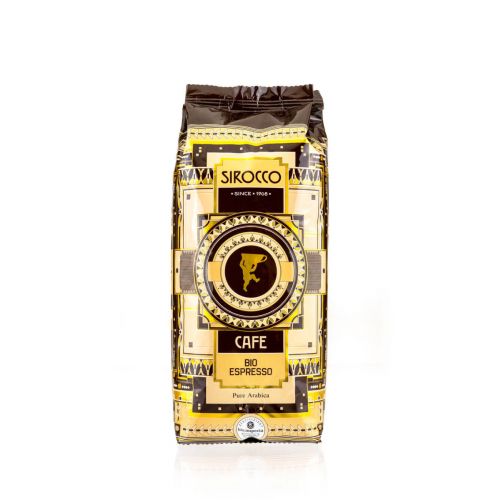 Espresso Bio von Sirocco, 100% Arabica, Bohnen, 500g