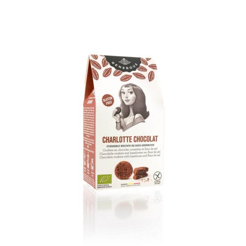 Charlotte Chocolat - BIO Schokokekse mit Fleur de Sel und Haselnuss. 250 g