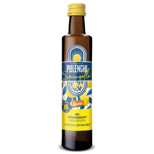 Polenghi Bio Zitronensaft aus Sizilien Demeter zertifiziert