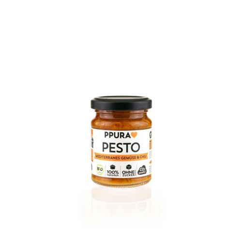 Pesto Mediterranes Gemüse & Chili BIO von PPURA, 120g