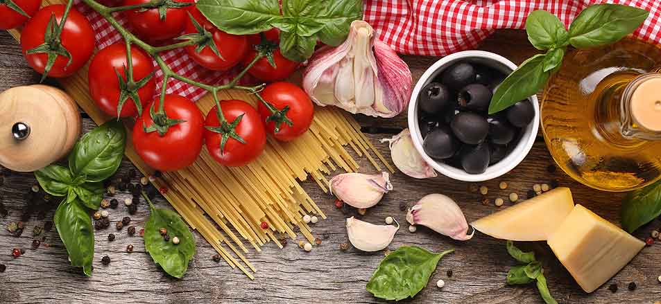 Italienisches Essen und das passende Olivenöl
