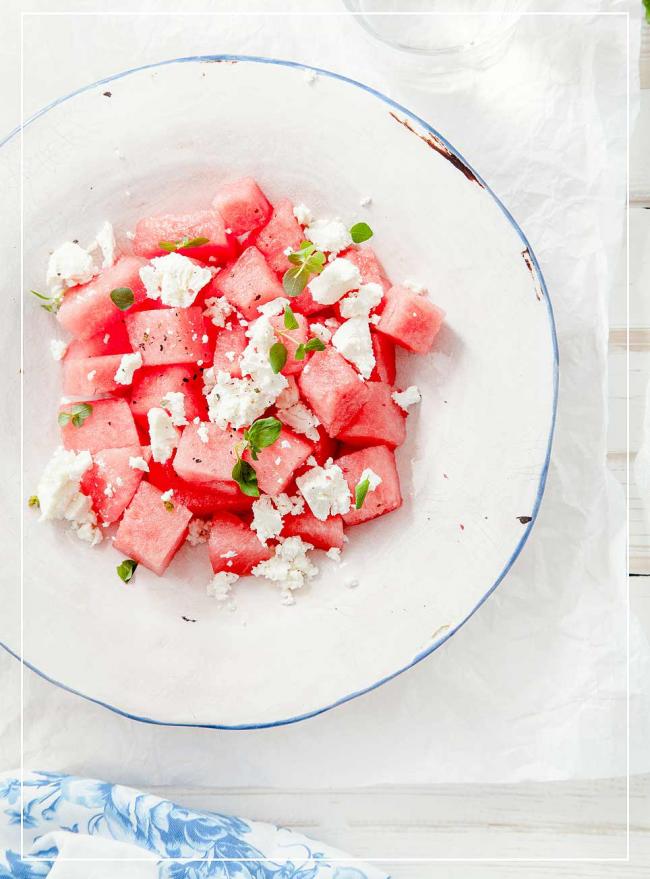 Wassermelonen-Feta-Salat