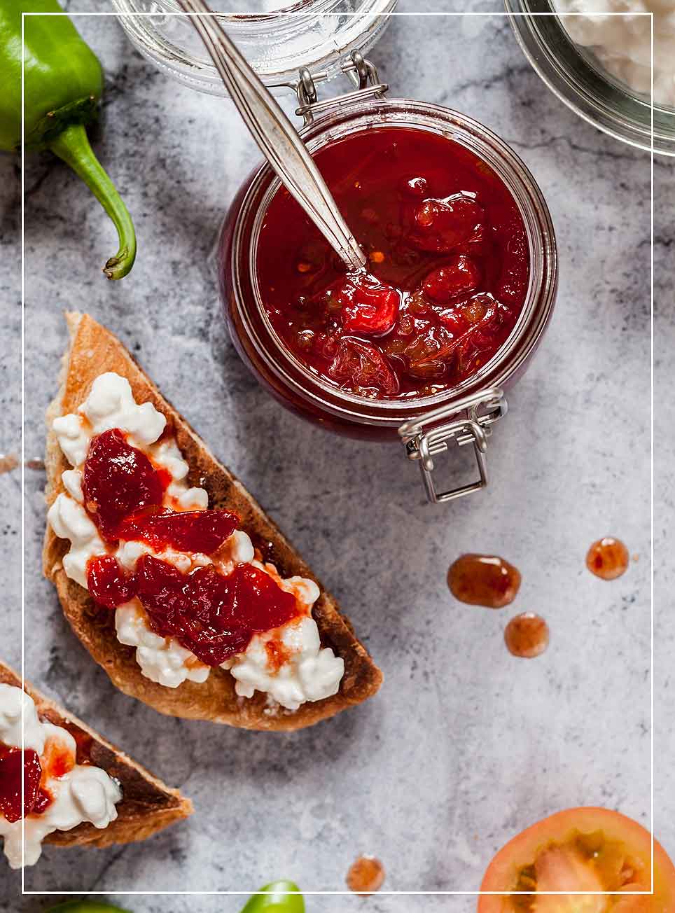 Tomaten-Chilli-Marmelade | Ratgeber | Essig &amp; Öl Compagnie